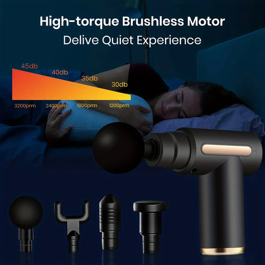 Portable Massage Gun Electric Massager Body Relaxation With LED Touch Screen