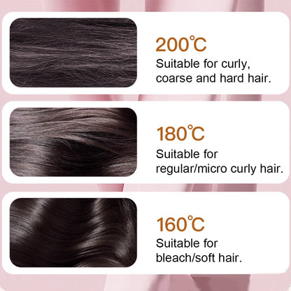 Portable Hair Straightening Comb Wireless Charging 2in1 Hair Styling Tool