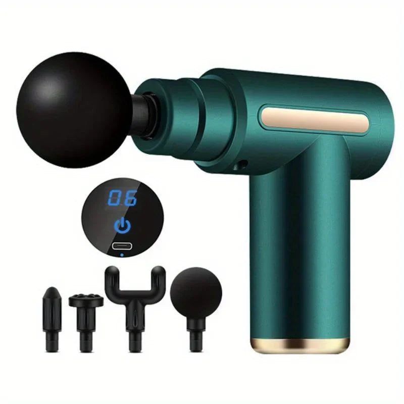 Portable Massage Gun Electric Massager Body Relaxation With LED Touch Screen