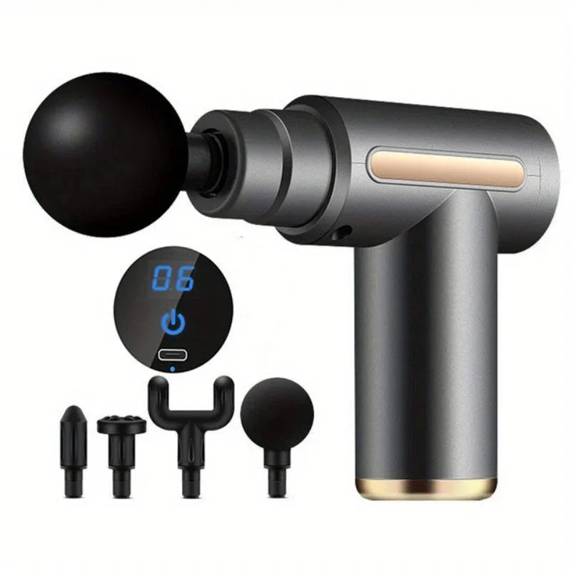 Portable Massage Gun Electric Massager Body Relaxation With LED Touch Screen