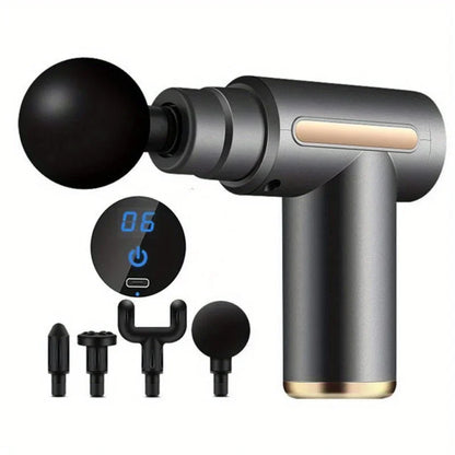 Portable Massage Gun Electric Massager Body Relaxation With LED Touch Screen