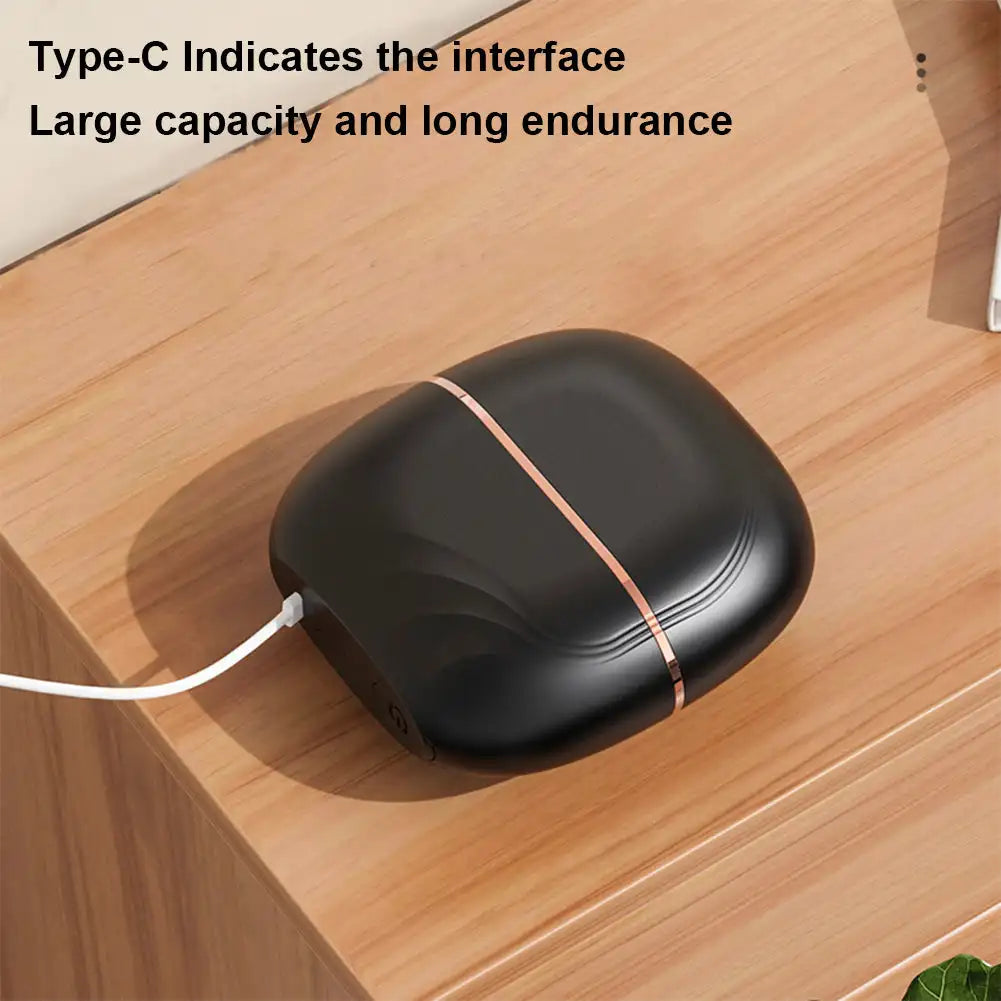 Portable Hair Straightening Comb Wireless Charging 2in1 Hair Styling Tool