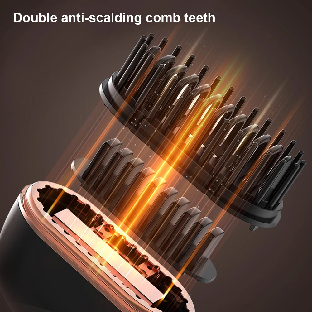 Portable Hair Straightening Comb Wireless Charging 2in1 Hair Styling Tool