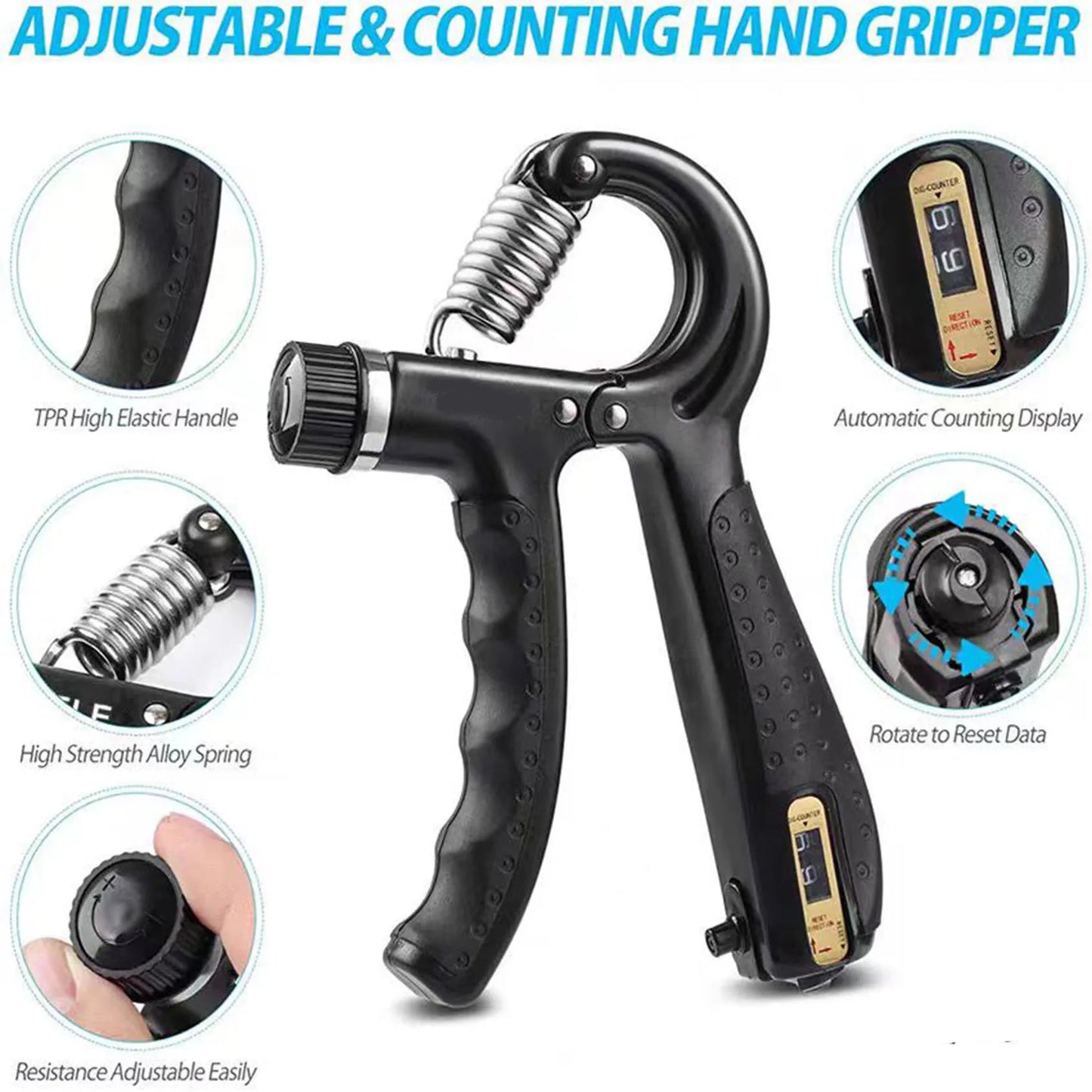 Hand Gripper  Exercise Equipment For Hand, Arm, Finger, Muscle Trai
